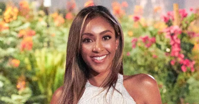 Tayshia Adams Wearing White