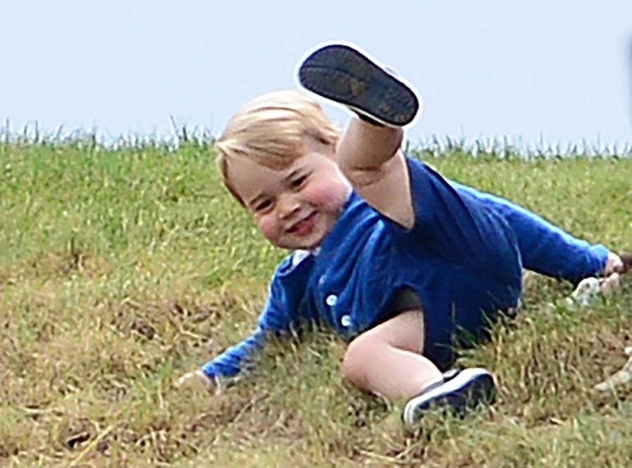 Prince george birthday two cute photos faces