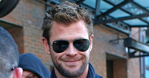 Chris Hemsworth signs autographs outside the Bowery Hotel in NYC