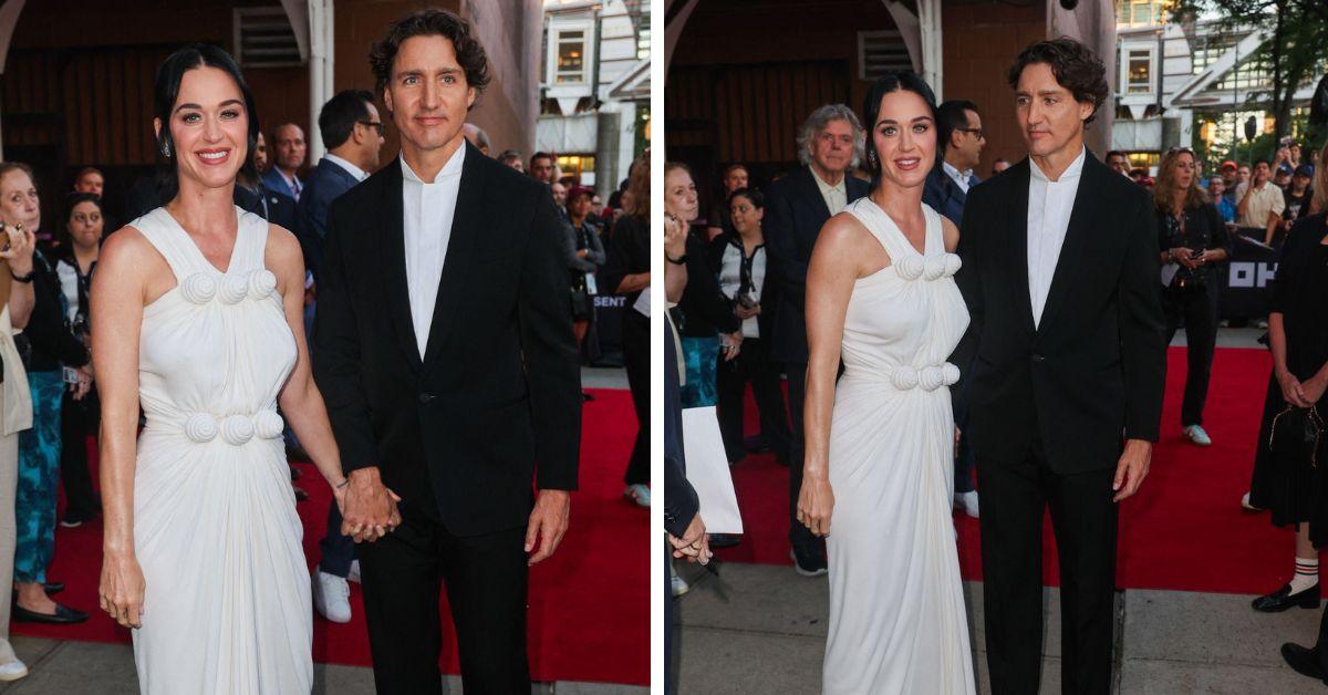 katy perry justin trudeau red carpet sighting