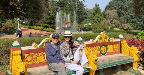catherine zeta jones michael douglas india vacation