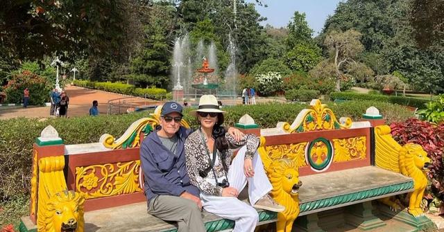 catherine zeta jones michael douglas india vacation