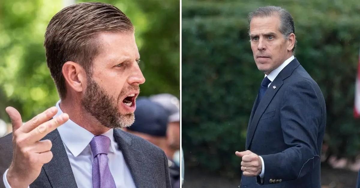 image of Hunter Biden said he would fight the Trump brothers. 