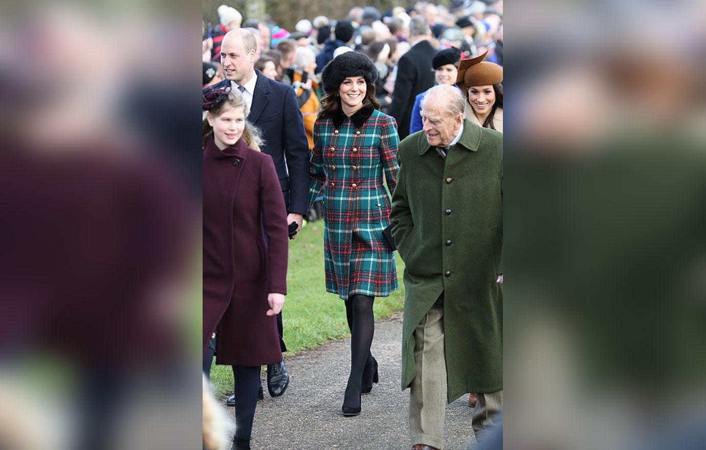 Members Of The Royal Family Attend St Mary Magdalene Church In Sandringham