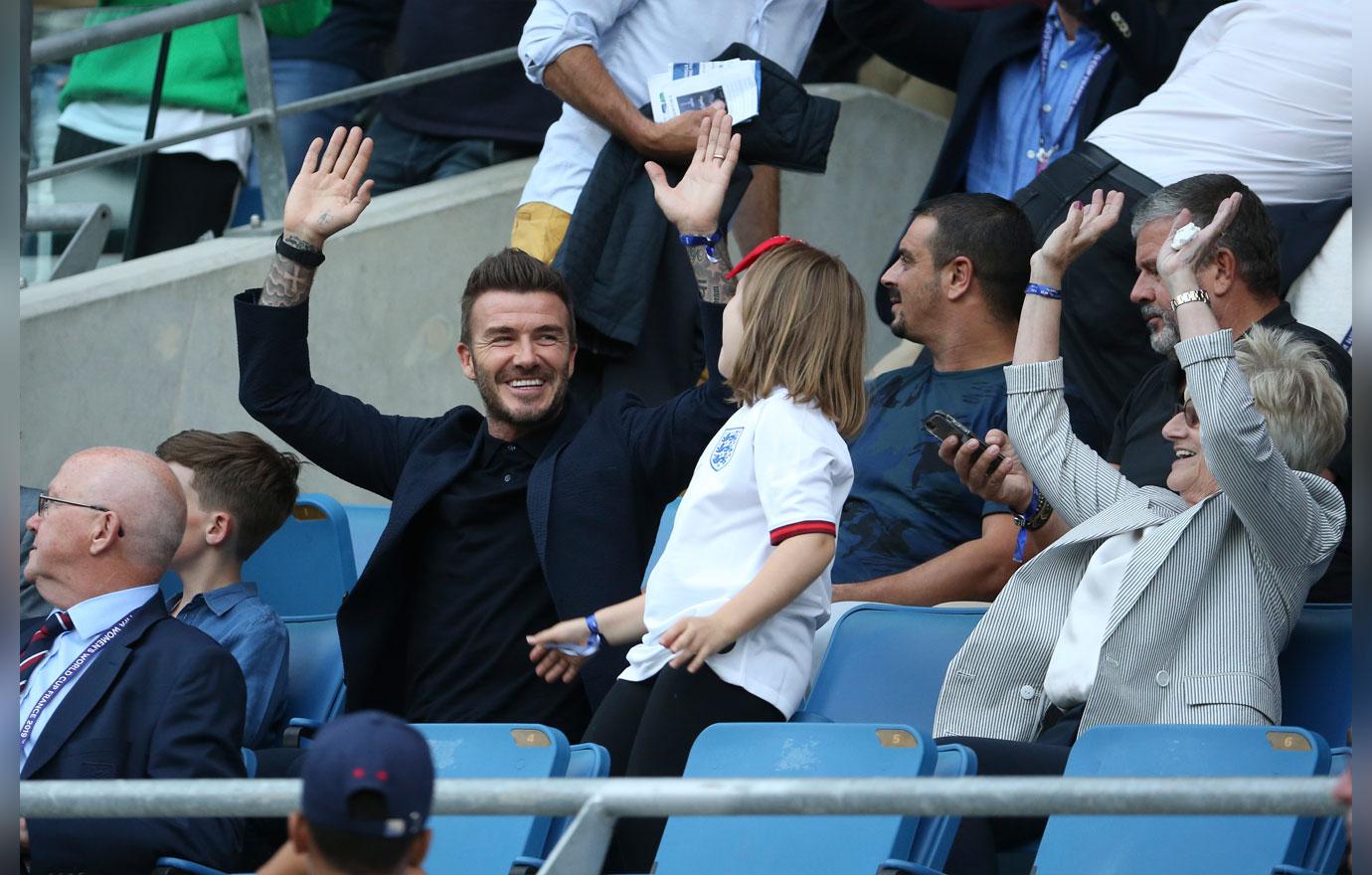 David Beckham & daughter Harper