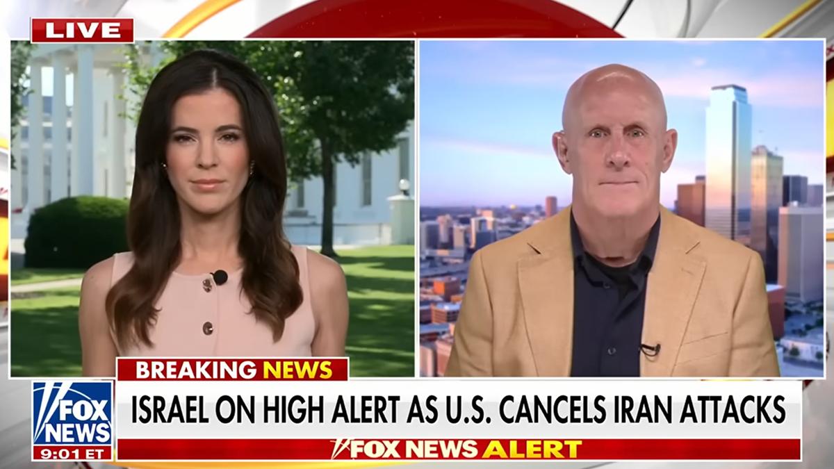 Image of The retired U.S. Navy Vice Admiral was accused of wearing a mask during his Fox News interview.