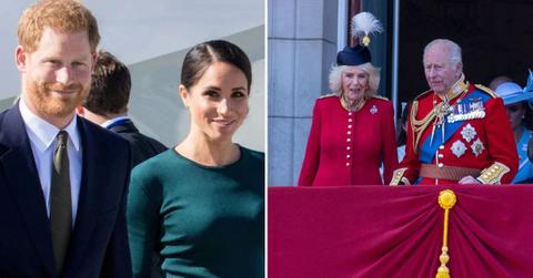 image of meghan markle and prince harry and Charles