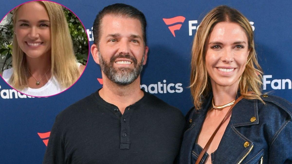 composite photo of donald trump jr. and fiancée bettina anderson and ex-wife vanessa