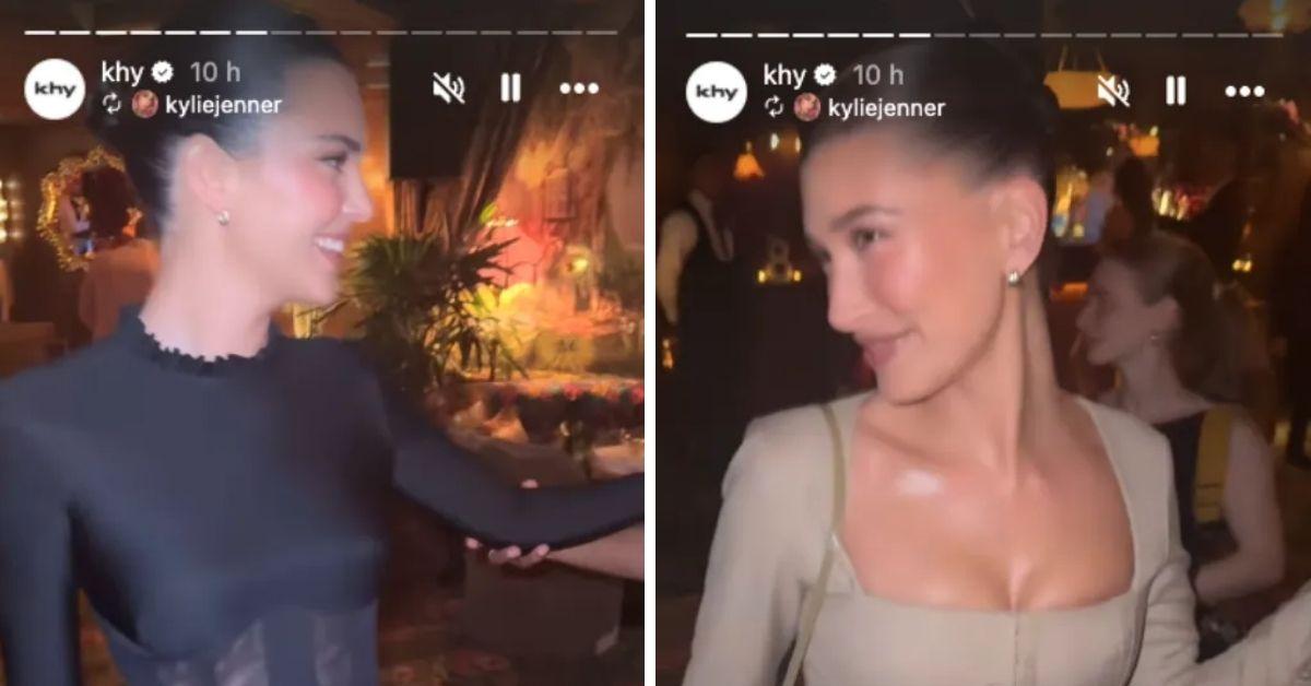 hailey bieber kendall jenner khy party