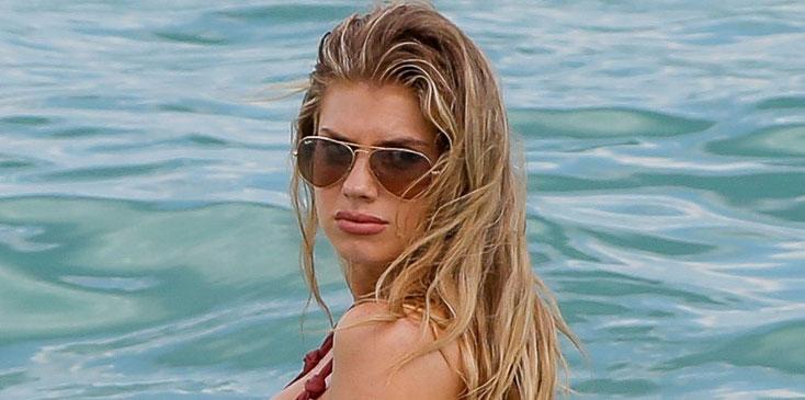 Charlotte McKinney Nearly Busts Out Tiny Two-Piece Bikini