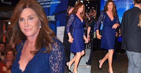 Caitlyn jenner blue lace dress (1)