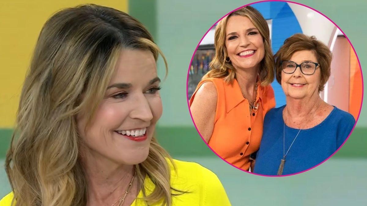 Composite photo of Savannah guthrie and nancy guthrie.