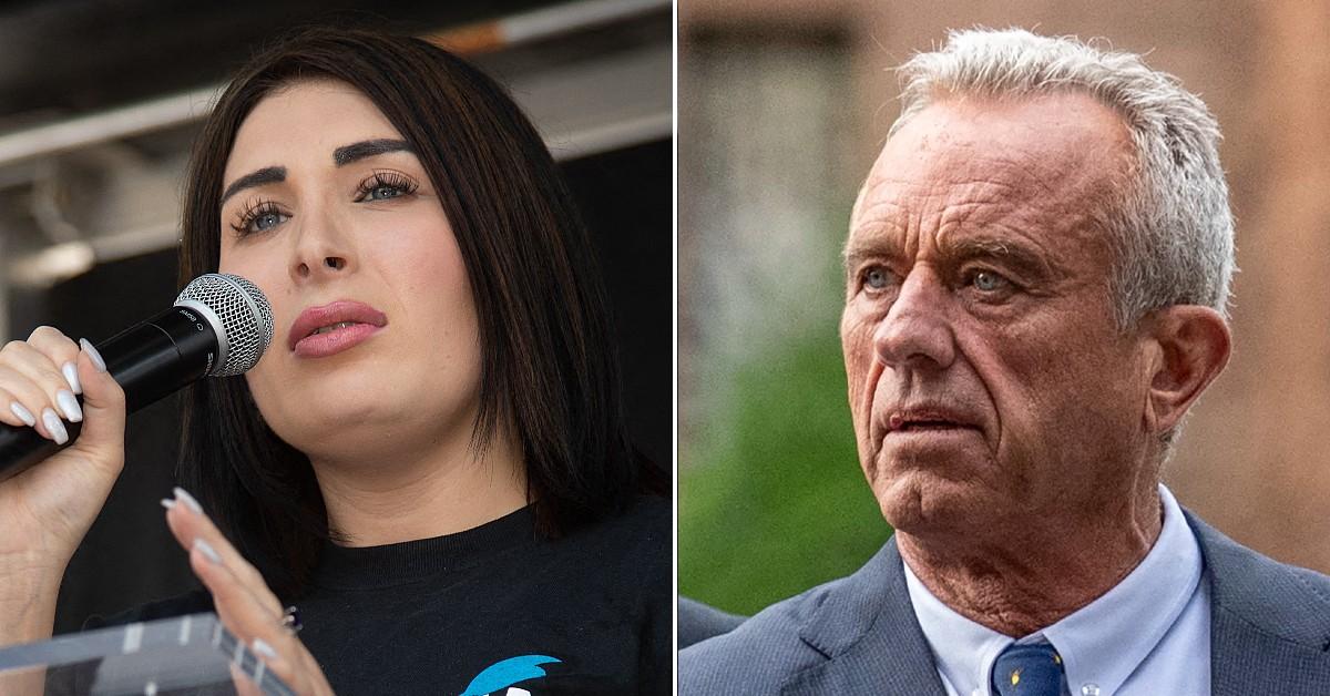 Split photo of Laura Loomer and Robert F. Kennedy Jr.