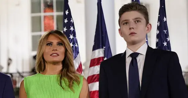 Photo of Melania and Barron Trump.