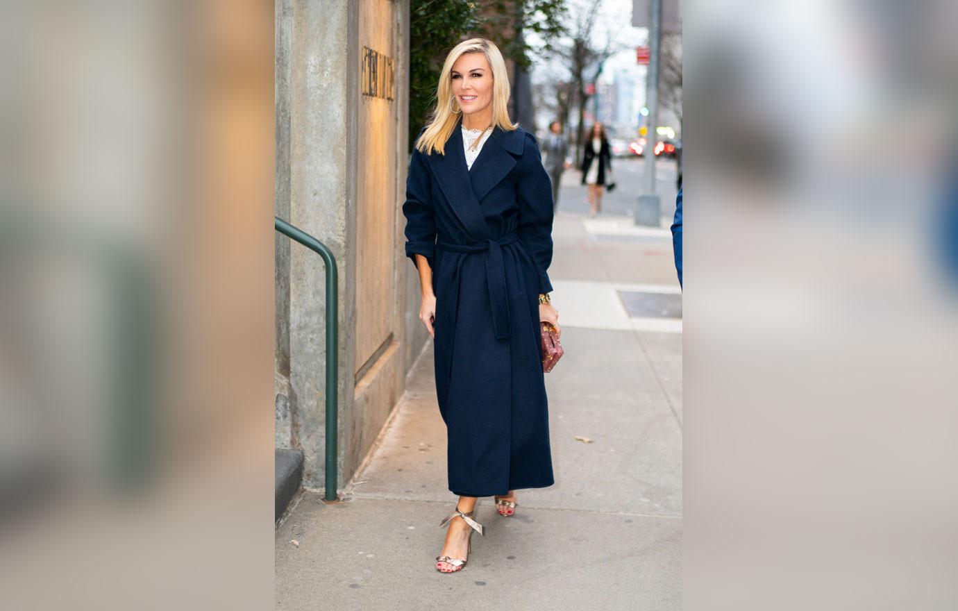 Tinsley Mortimer In Navy Coat Financial Situation