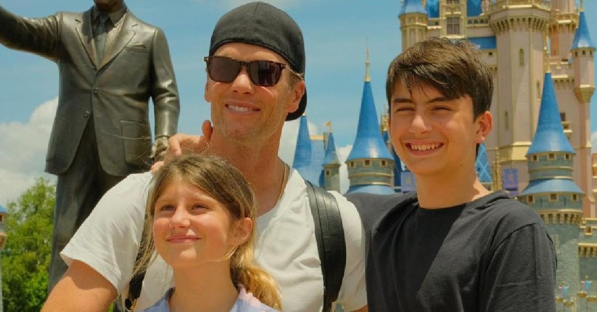 Tom Brady shares photos with kids Benjamin and Vivian at Walt