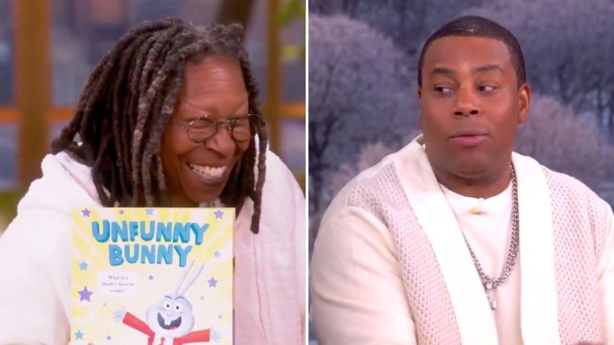 Split photo of Whoopi Goldberg and Kenan Thompson