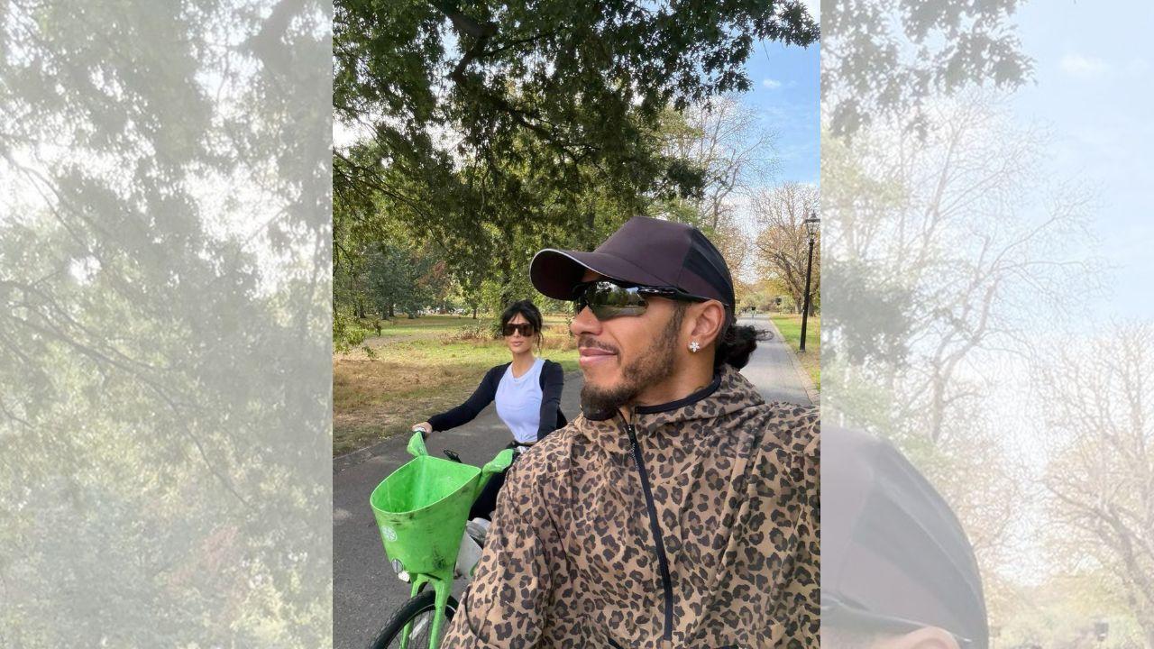 Image of The Formula 1 champion mixed couple moments with snapshots from his recent travels in his latest Instagram photo dump.
