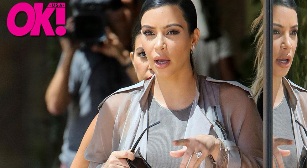 Ok Exclusive Kim Kardashian May Pose Nude While Pregnant But She