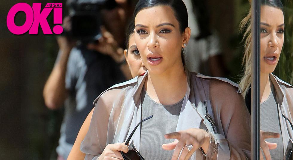 Ok Exclusive Kim Kardashian May Pose Nude While Pregnant But She