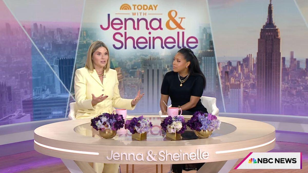 Image of Jenna Bush Hager curtsied in the presence of Queen Camilla.