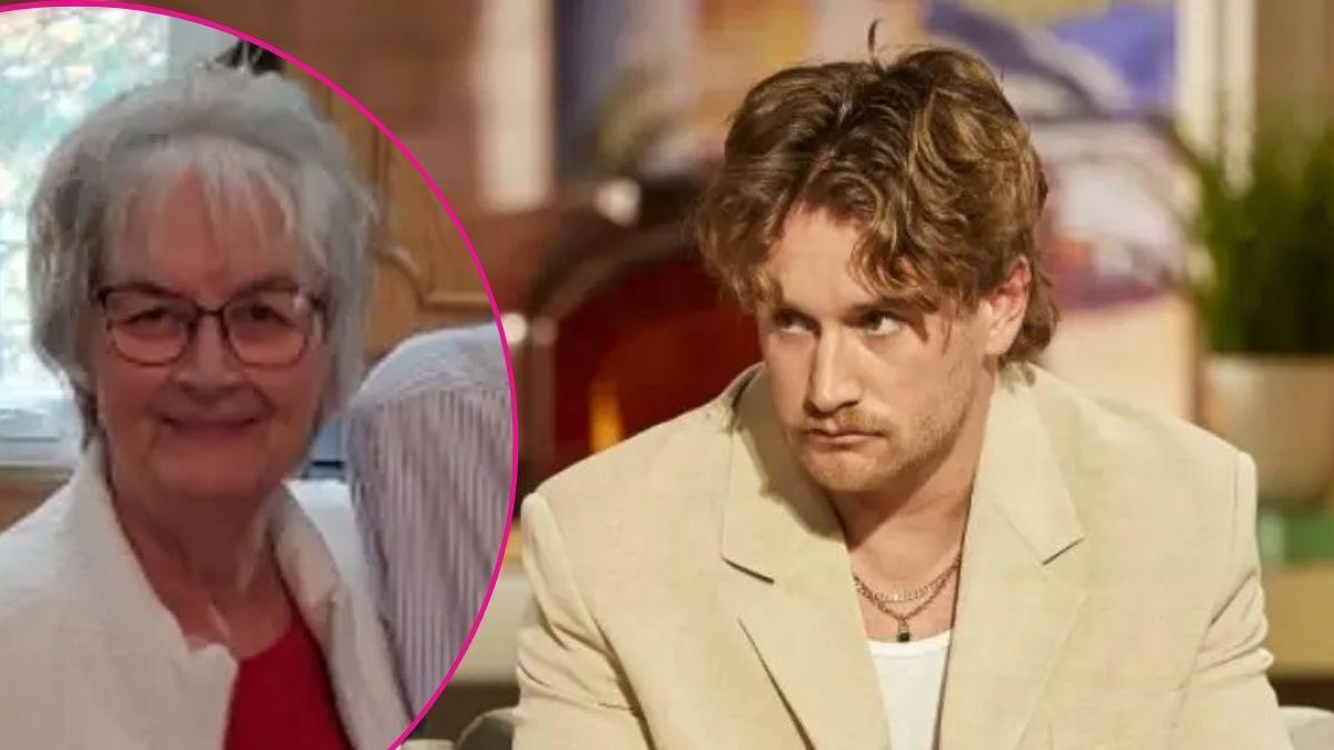 Composite photo of West Wilson and his grandmother.