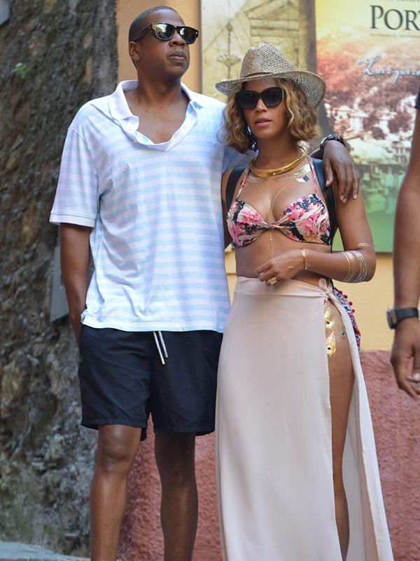 Beyonce and Jay Z on holiday in Portofino, Italy