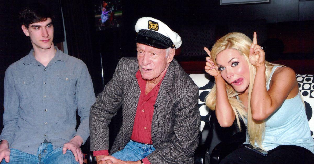 image of Crystal Hefner and Hugh Hefner married in 2012. 