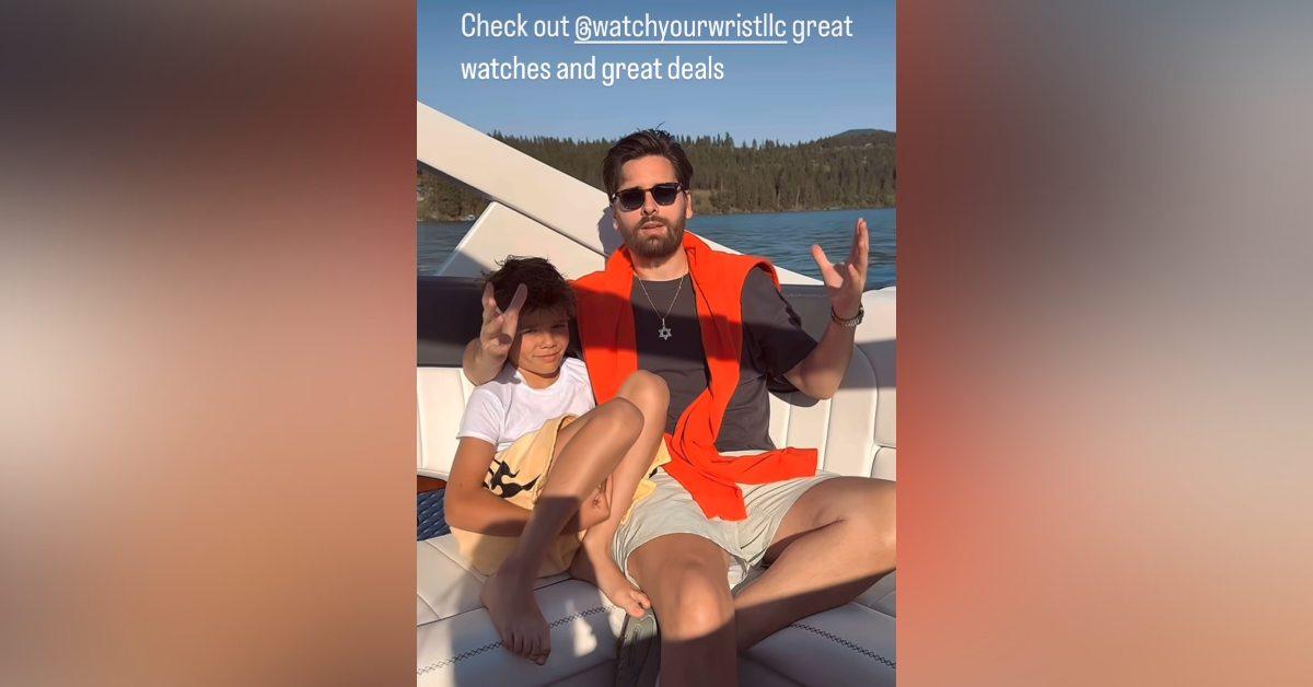 scott disick under fire allowing son reign give middle finger video