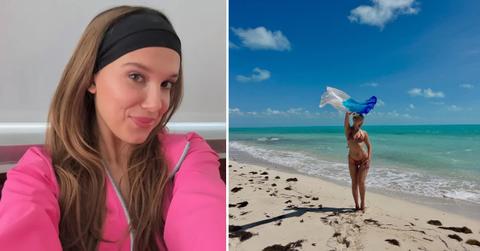 Two photos of Millie Bobby Brown