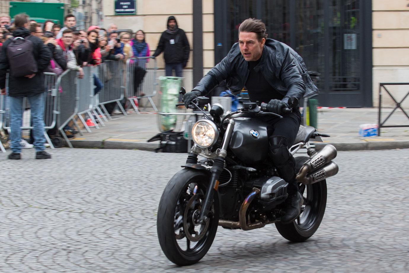 BMW R Nine t с Tom Cruise