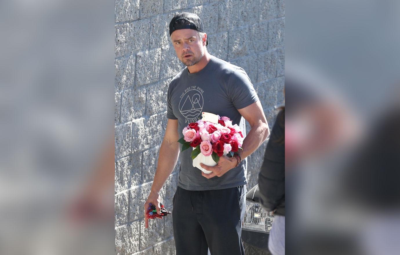 Josh Duhamel brings flowers to Fergie after questionable National Anthem Performance