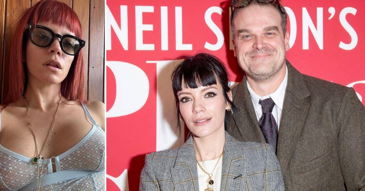photo of Lily Allen and David Harbour