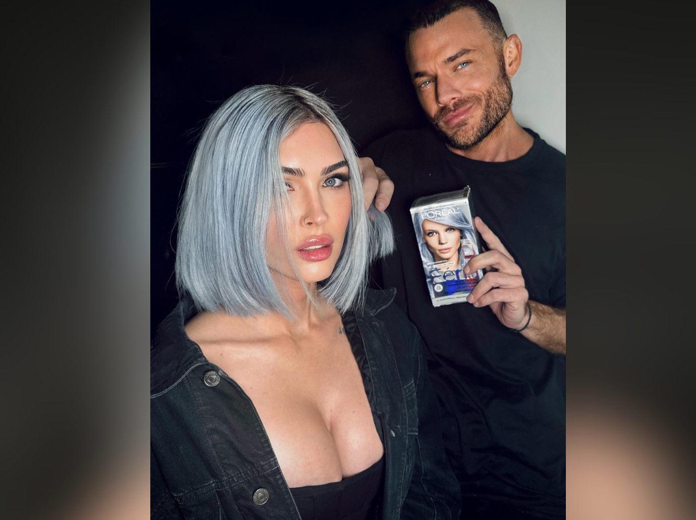 Megan Fox Debuts Short Icy Blue Haircut, Used Boxed Dye: PH๏τos