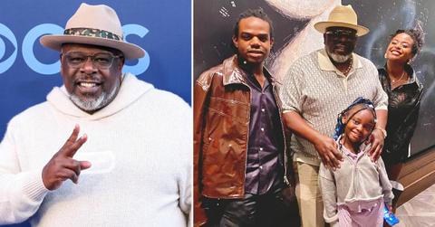 photo of Cedric the Entertainer, his three kids.