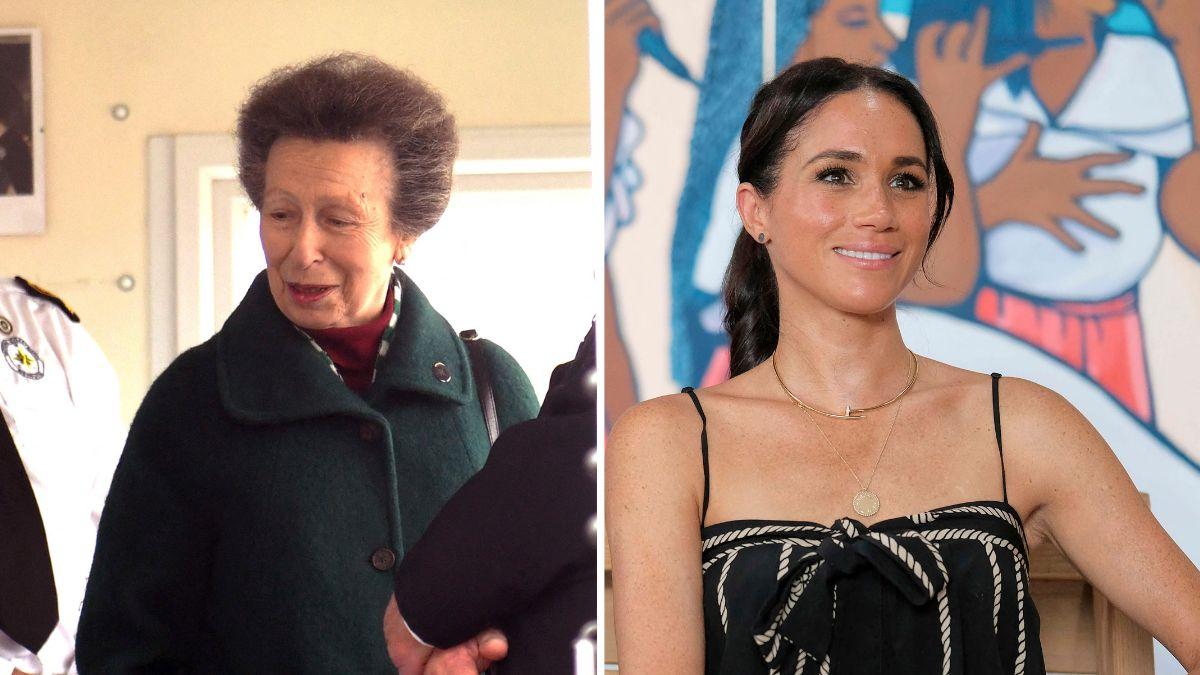 Image of Princess Anne reportedly said Meghan Markle was gripped by red carpet fever.