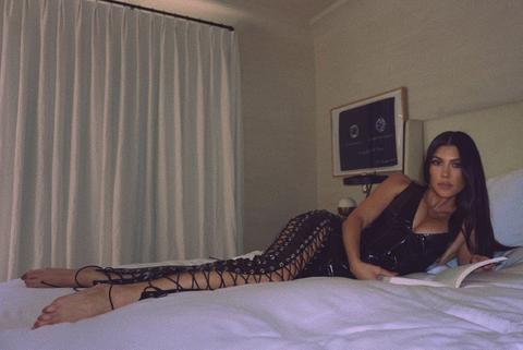 kourtney kardashian leather vest lbv poosh july