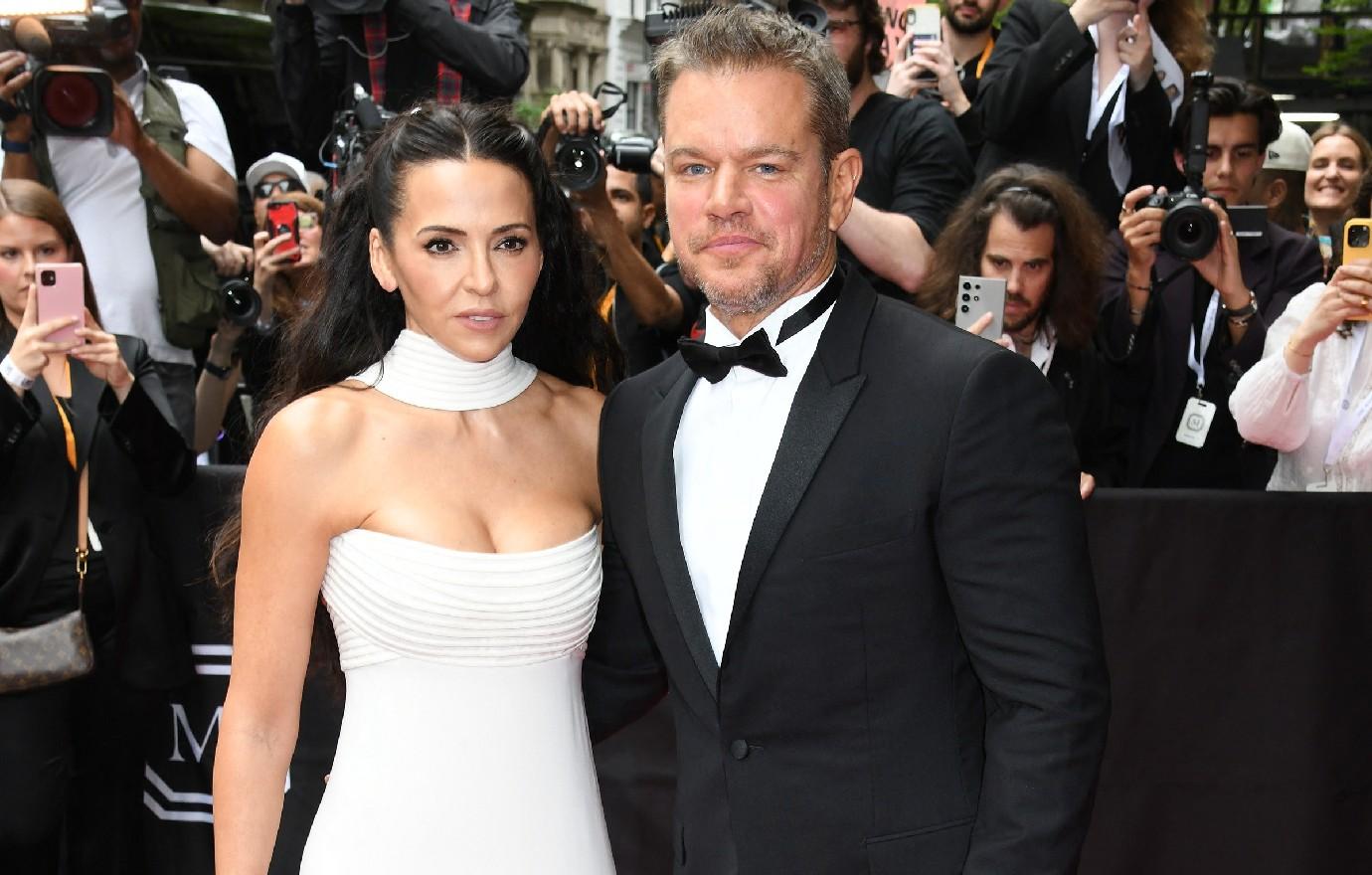 matt damon sweetest red carpet wife luciana barroso  daughters photos