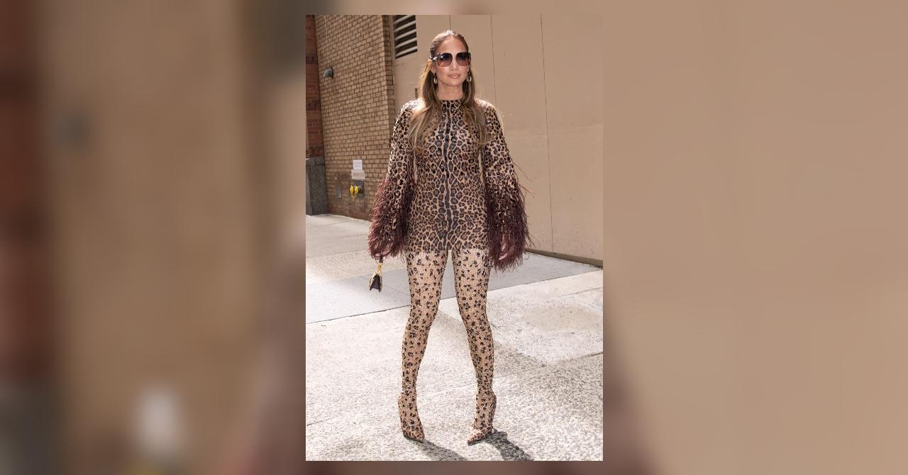 J.Lo Steps Out in NYC Wearing Head-to-Toe Leopard Print