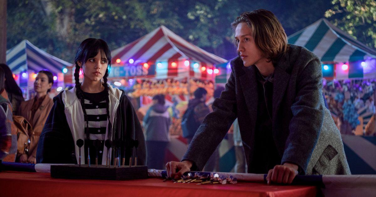 Photo of Jenna Ortega and Percy Hynes White
