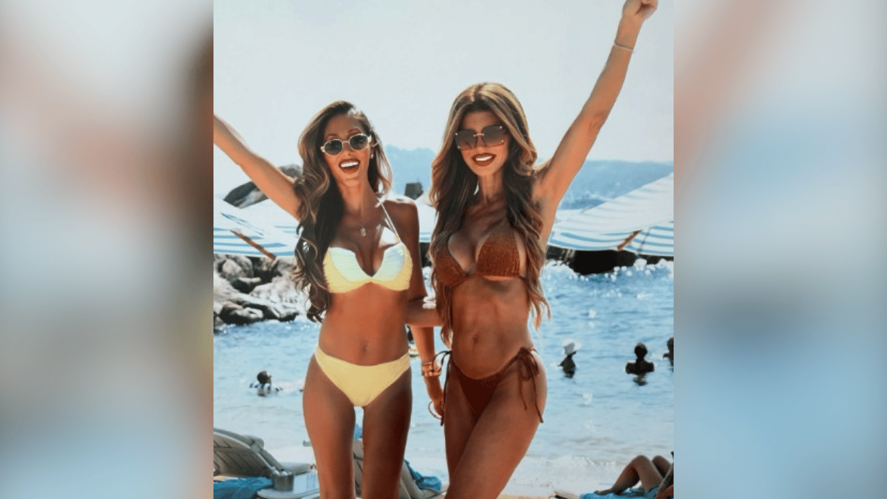 Image of Teresa Giudice's two-piece left little to the imagination.