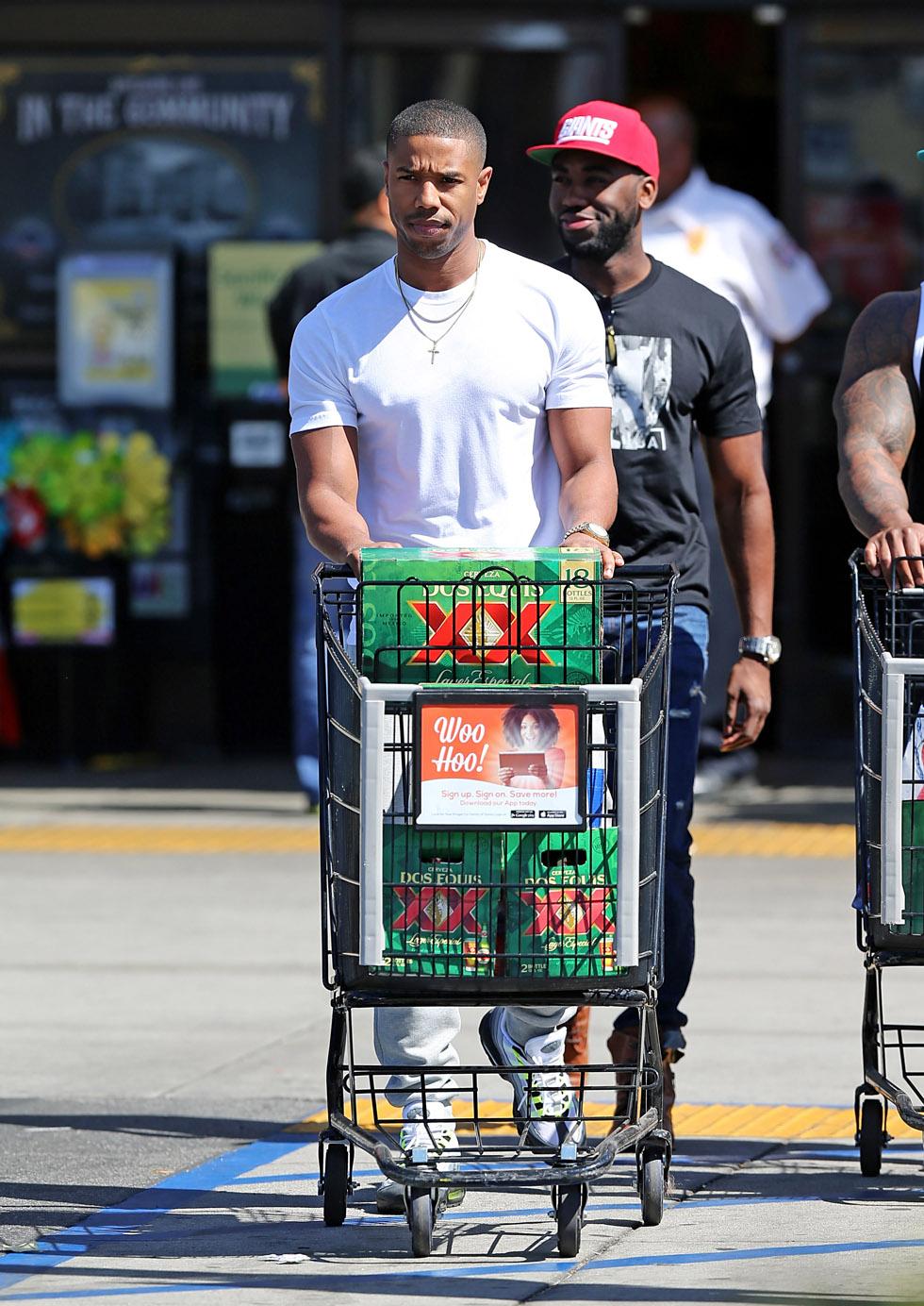 Michael b jordan supermarket