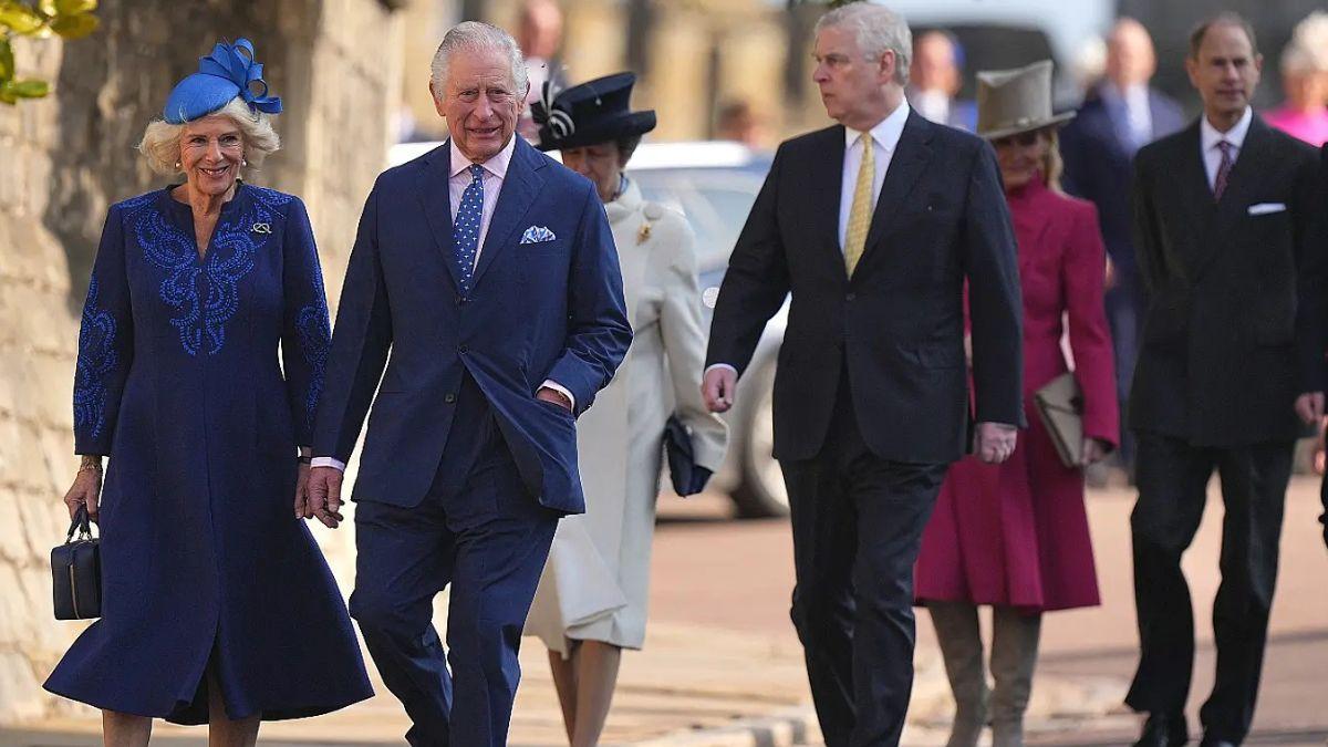 image of King Charles and prince Andrew