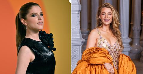 Photo of Anna Kendrick; picture of Blake Lively.