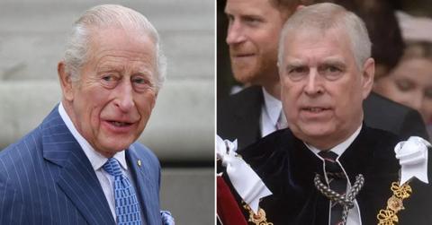 Photo of King Charles and Prince Andrew