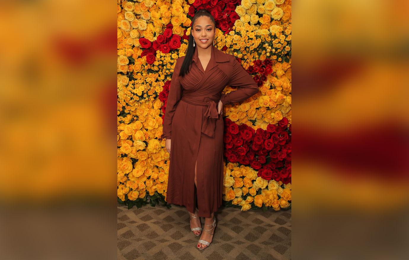 Jordyn Woods Brown Dress Launches YouTube Channel Weight Struggles