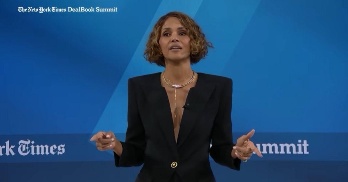 image of Halle Berry criticized Gavin Newsom for vetoing a menopause bill twice.