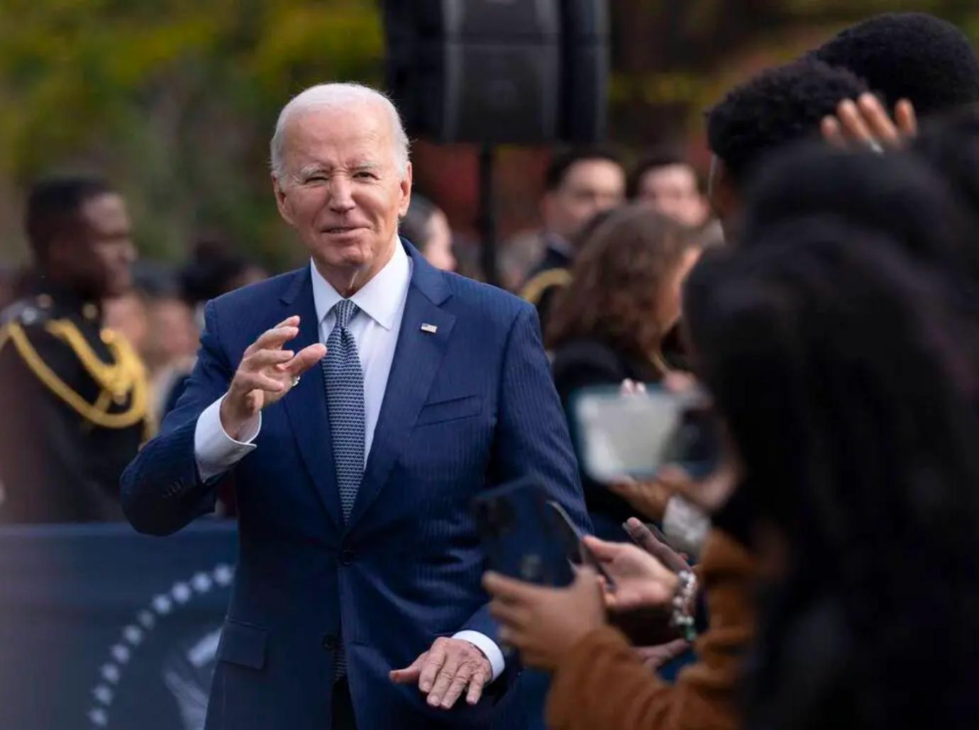 president joe biden startled car crashes motorcade video