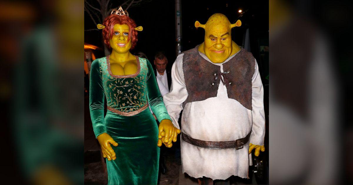 Image of Heidi Klum dressed up with husband Tom Kaulitz.