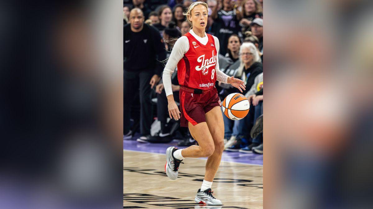 image of Gaines spoke critically of her experience watching Cunningham's Indiana Fever square off against the Minnesota Lynx.